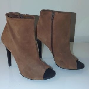 Bottega Veneta Tan Suede Booties